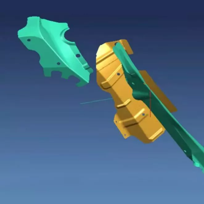 Autojen pienet vahvistuslevyn leimausmuotit