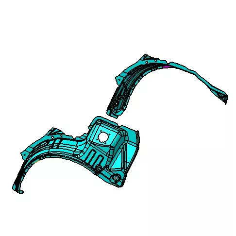 Autojen pyörän kaaren pyörän suojuksen ruiskumuotti